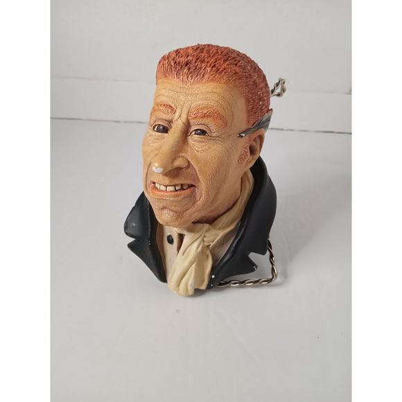 Vintage BOSSONS Congleton England URIAH HEEP 1964 Chalkware Head Wall Hanging - Picture 1 of 11